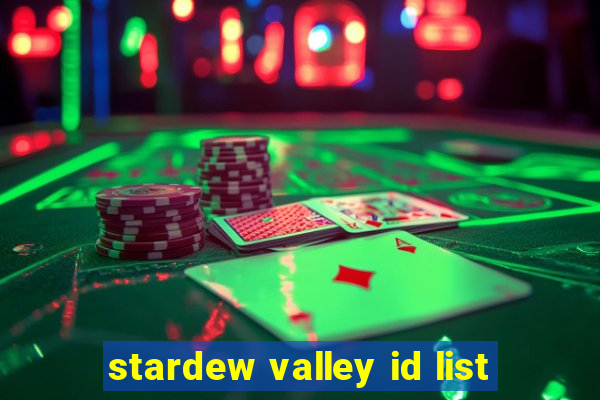 stardew valley id list